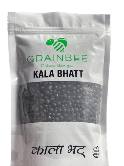Kala Bhatt. Black soybeans. Black beans